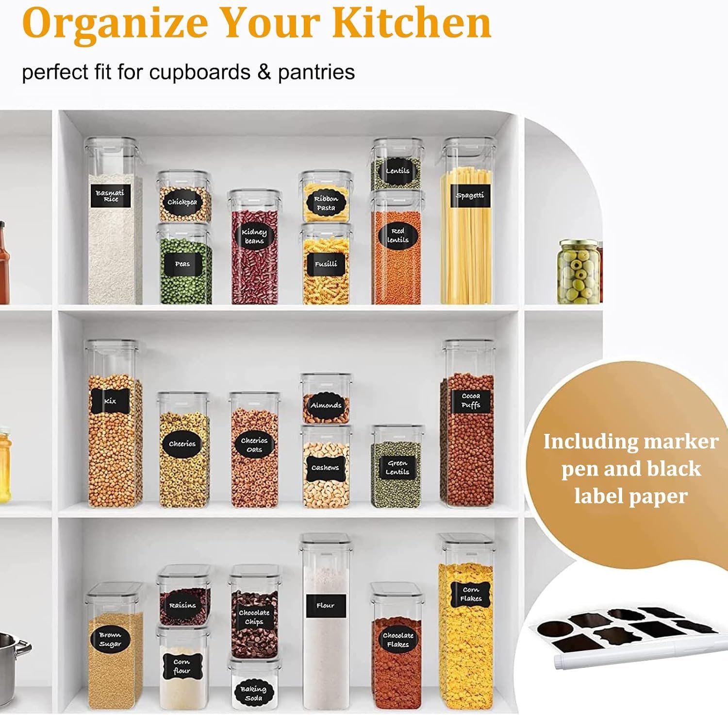 42 Pack Airtight Food Storage Containers Set - Image 4