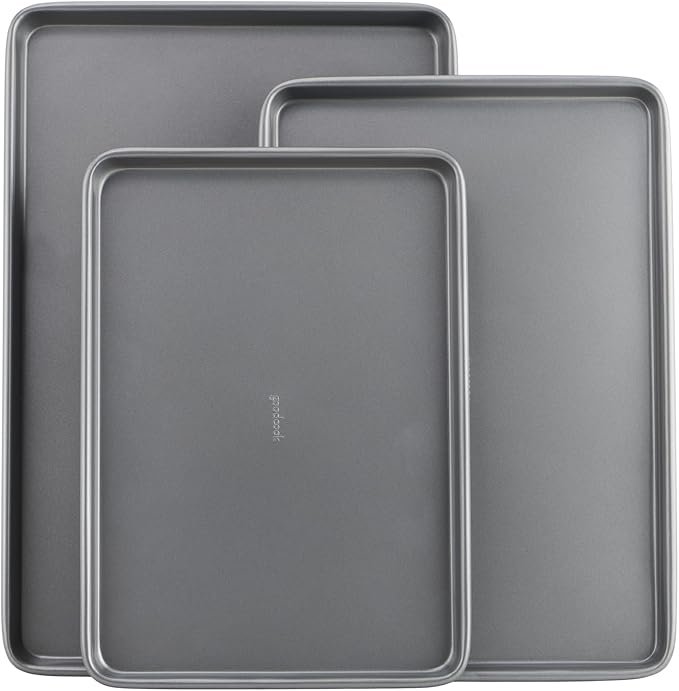 GoodCook Everyday Nonstick Baking Sheet Set, 3 Pack