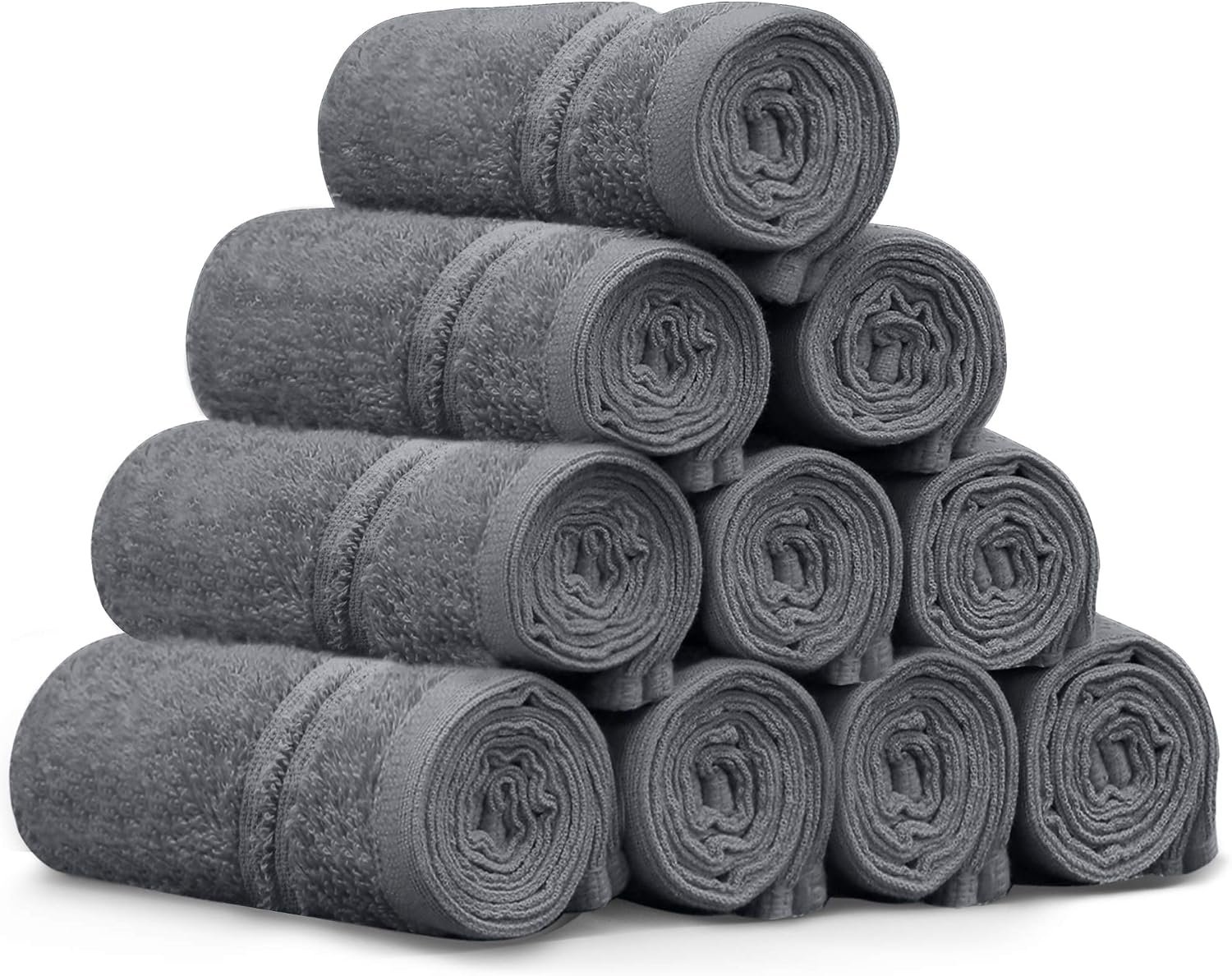 LINENOVA 100% Cotton Face Washer Towel (10 Pack)