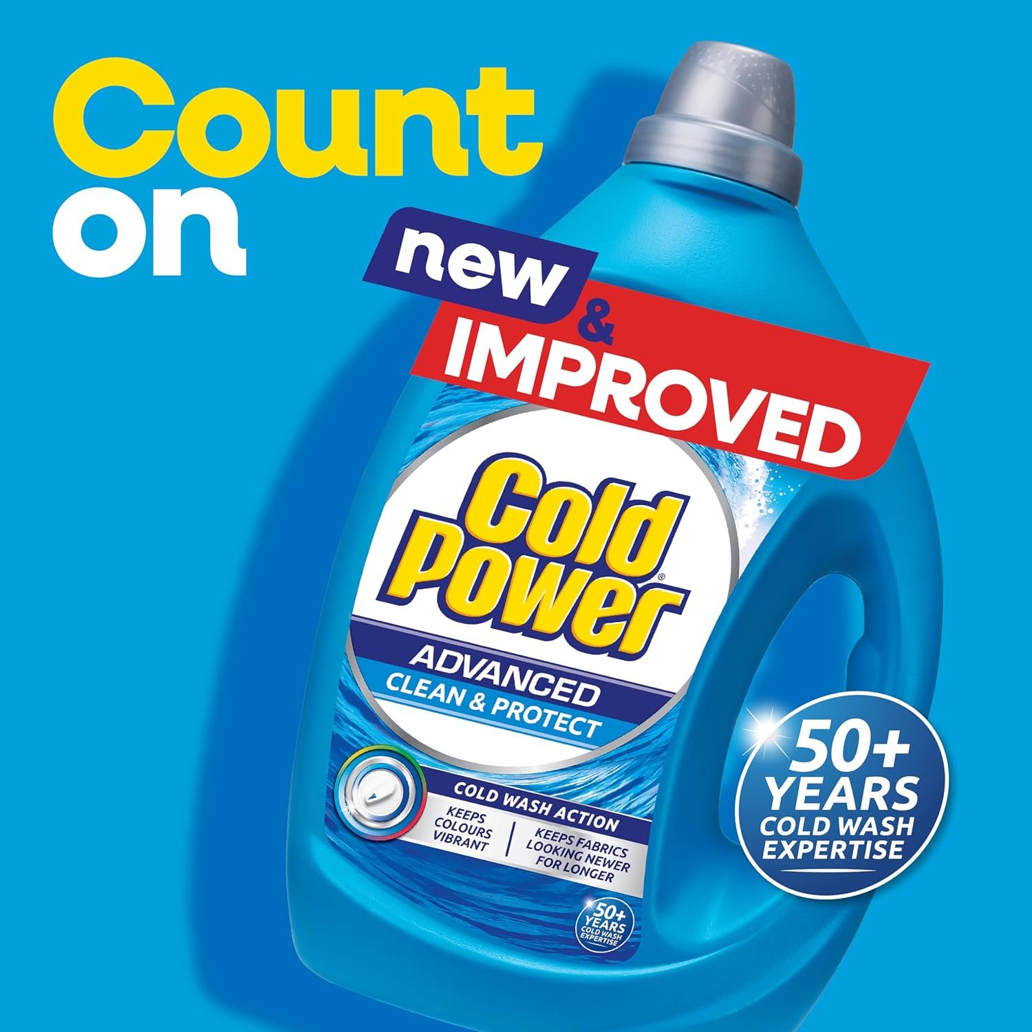 Cold Power Advanced Clean Front + Top Loader Laundry Washing Liquid 4 Liter - Image 2