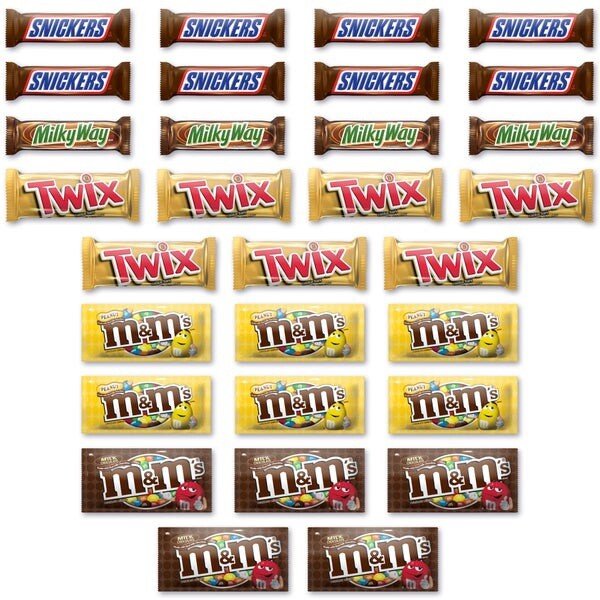 M&M’s, Snickers and More Chocolate Candy Bars, Variety Pack, 30-count - Image 3