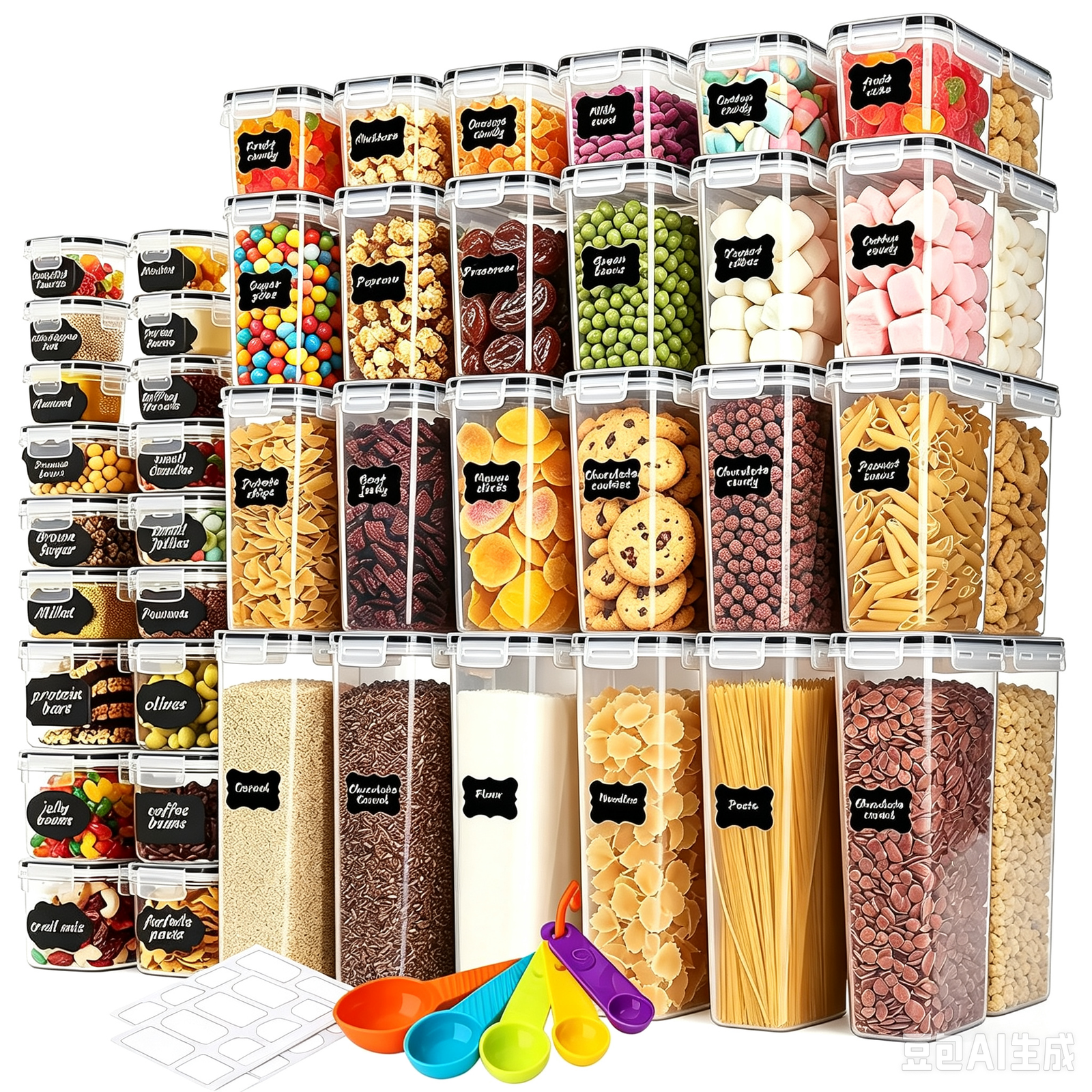 42 Pack Airtight Food Storage Containers Set