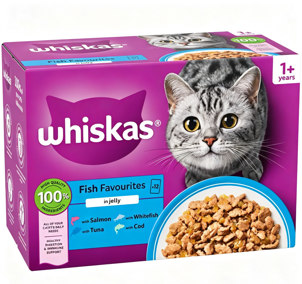Whiskas 1+ Pouches Mega Pack 96 x 85g